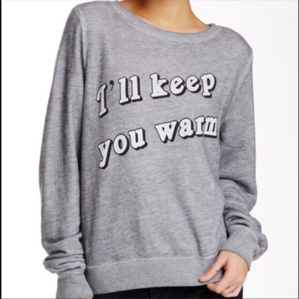 Wildfox ‘I’ll keep you warm’ Sweatshirt size S